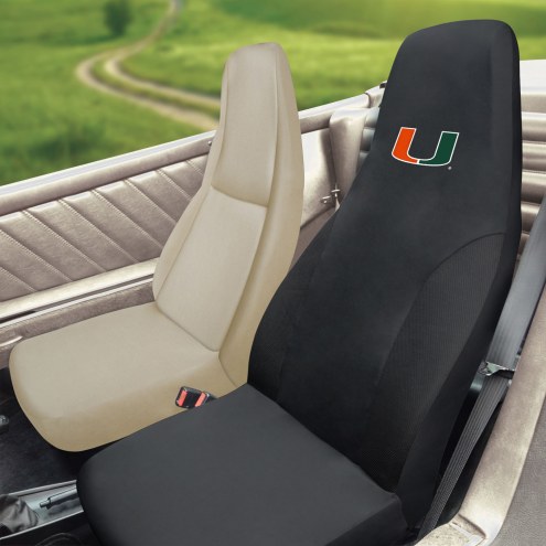 Miami Hurricanes Embroidered Car Seat Cover