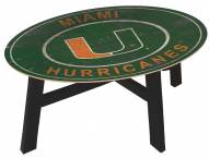 Miami Hurricanes Heritage Logo Coffee Table