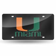 Miami Hurricanes Laser Cut License Plate