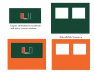 Miami Hurricanes Logo Canopy Sidewall Panel (Attaches to Window Sidewall)