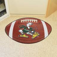Miami Hurricanes Logo Football Floor Mat