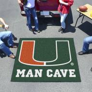 Miami Hurricanes Man Cave Tailgate Mat