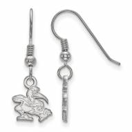 Miami Hurricanes Sterling Silver Extra Small Dangle Earrings
