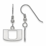 Miami Hurricanes Sterling Silver Extra Small Dangle Earrings
