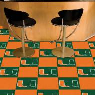 Miami Hurricanes Team Carpet Tiles