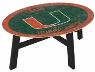 Miami Hurricanes Team Color Coffee Table