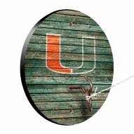 Miami Hurricanes Weathered Design Hook & Ring Game