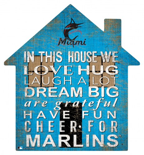 Miami Marlins 12&quot; House Sign