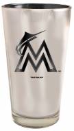 Miami Marlins 16 oz. Electroplated Pint Glass