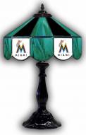 Miami Marlins 21" Glass Table Lamp