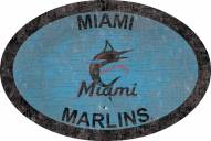 Miami Marlins 46" Team Color Oval Sign