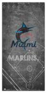 Miami Marlins 6" x 12" Chalk Playbook Sign