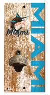Miami Marlins 6" x 12" Distressed Bottle Opener