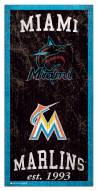 Miami Marlins 6" x 12" Heritage Sign