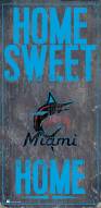 Miami Marlins 6" x 12" Home Sweet Home Sign