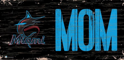 Miami Marlins 6&quot; x 12&quot; Mom Sign