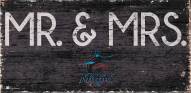 Miami Marlins 6" x 12" Mr. & Mrs. Sign