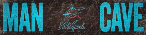 Miami Marlins 6&quot; x 24&quot; Man Cave Sign