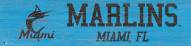 Miami Marlins 6" x 24" Team Name Sign