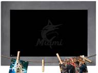 Miami Marlins Chalkboard with Frame