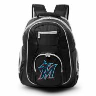MLB Miami Marlins Colored Trim Premium Laptop Backpack
