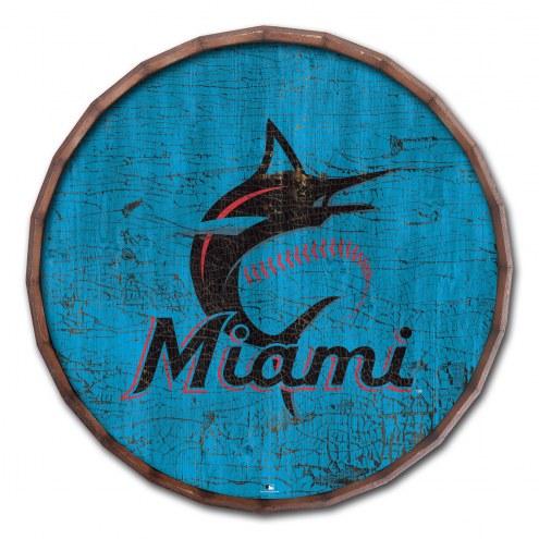 Miami Marlins Cracked Color 16&quot; Barrel Top