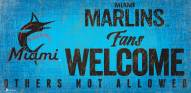Miami Marlins Fans Welcome Sign