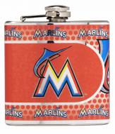 Miami Marlins Hi-Def Stainless Steel Flask