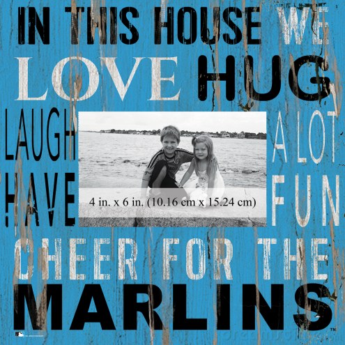 Miami Marlins In This House 10&quot; x 10&quot; Picture Frame