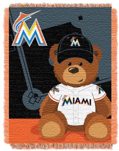 Miami Marlins MLB Baby Blanket