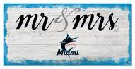 Miami Marlins Script Mr. & Mrs. Sign