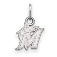 Miami Marlins Sterling Silver Extra Small Pendant
