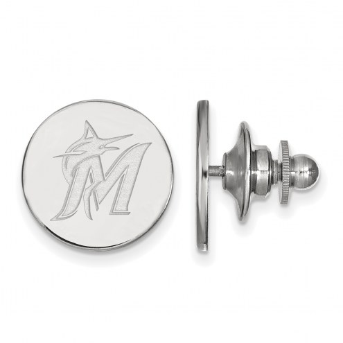 Miami Marlins Sterling Silver Lapel Pin