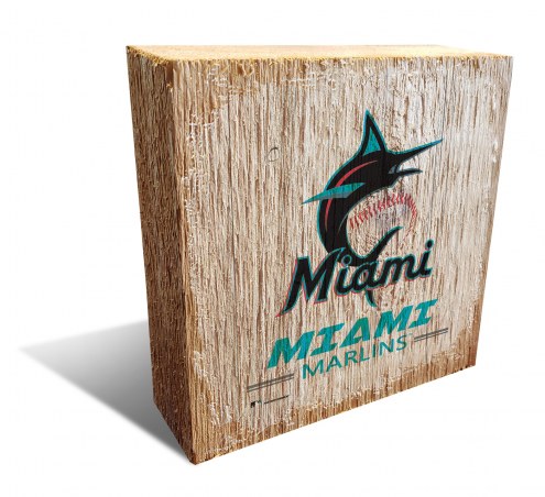 Miami Marlins Team Logo Block