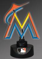 Miami Marlins Team Logo Neon Lamp