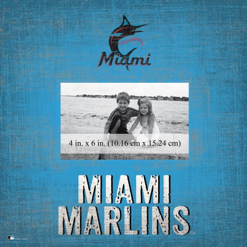 Miami Marlins Team Name 10&quot; x 10&quot; Picture Frame