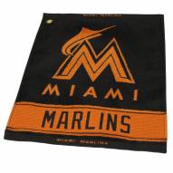 Miami Marlins Woven Golf Towel