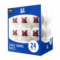 Miami of Ohio RedHawks 24 Count Ping Pong Balls