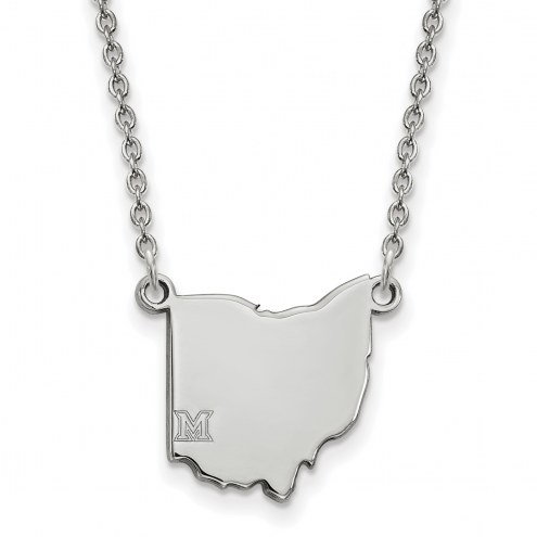 Miami of Ohio RedHawks Sterling Silver Small Pendant Necklace