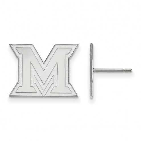 Miami of Ohio RedHawks Sterling Silver Small Post Earrings