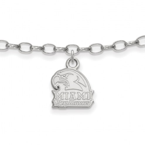 Miami of Ohio RedHawks Sterling Silver Anklet