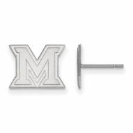 Miami of Ohio RedHawks Sterling Silver Extra Small Post Earrings
