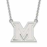 Miami of Ohio RedHawks Sterling Silver Large Pendant Necklace