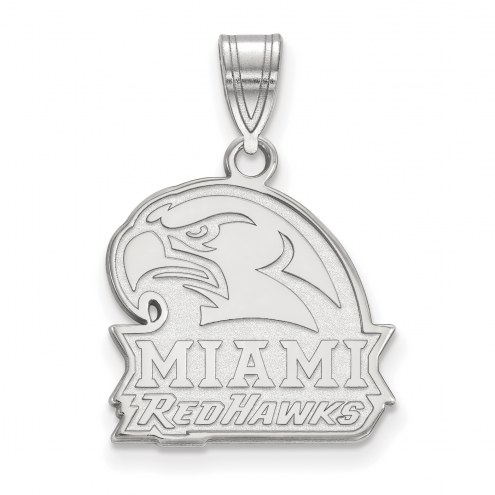 Miami of Ohio RedHawks Sterling Silver Medium Pendant