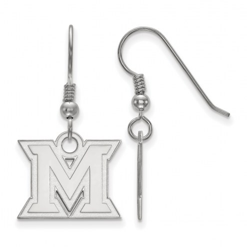 Miami of Ohio RedHawks Sterling Silver Small Dangle Earrings