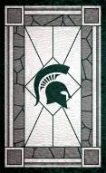 Michigan State Spartans 11" x 19" Stained Glass Sign