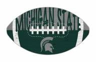 Michigan State Spartans 12" Football Cutout Sign