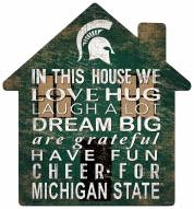 Michigan State Spartans 12" House Sign