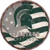 Michigan State Spartans 16" Flag Barrel Top