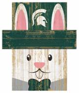 Michigan State Spartans 19" x 16" Easter Bunny Head